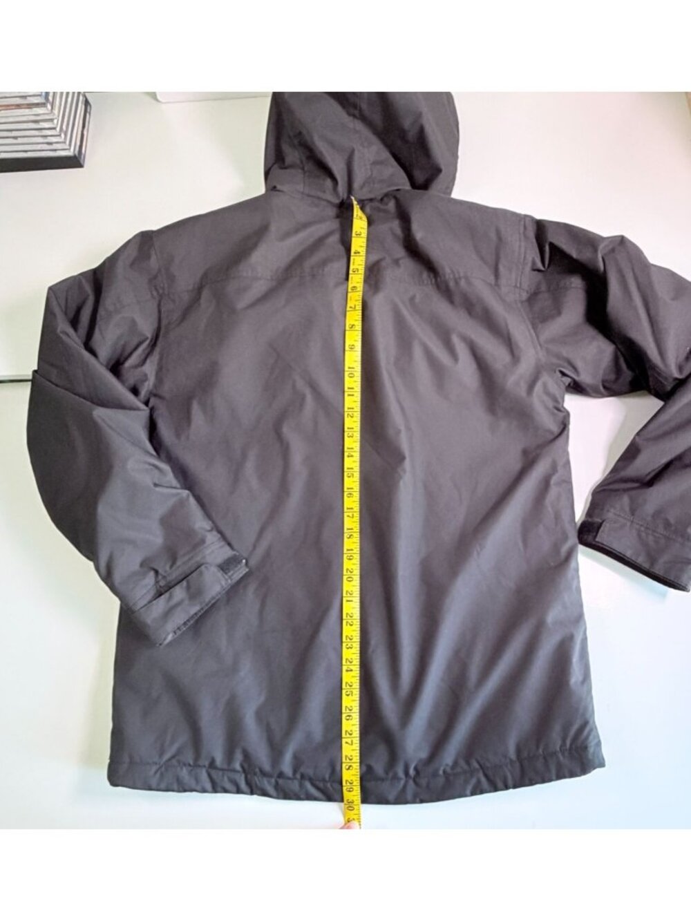 SwissTech Hooded Winter Jacket Black Small (34-36) Pockets Snow Ski - Picture 6 of 8